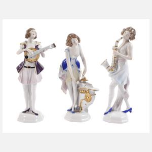 Scheibe-Alsbach Frauentrio Art déco