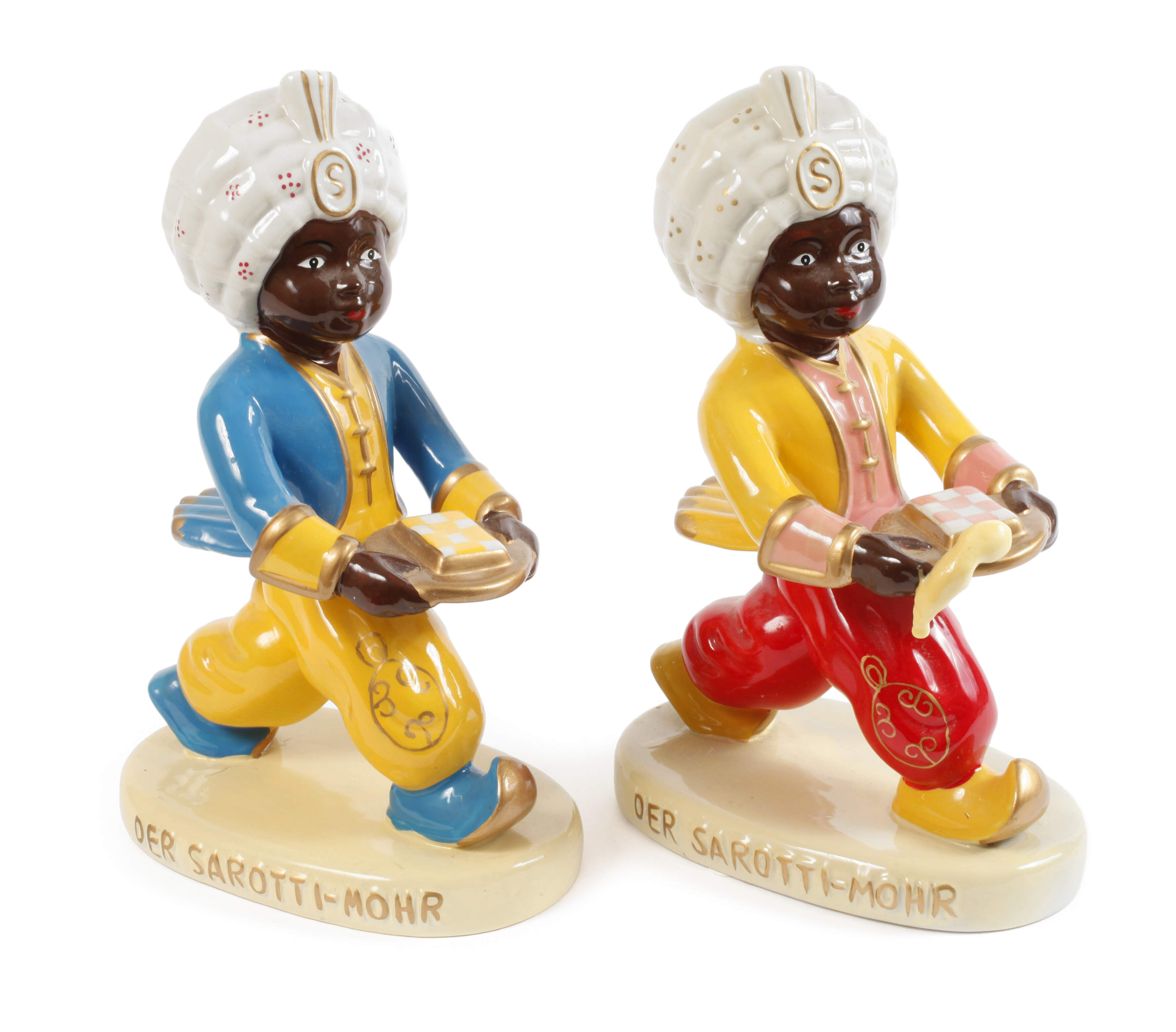 Paar Werbefiguren "Der Sarotti-Mohr"