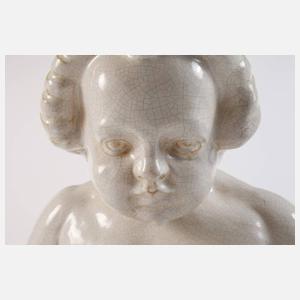 Gartenputto als Wasserspeier Art déco