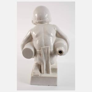 Gartenputto als Wasserspeier Art déco