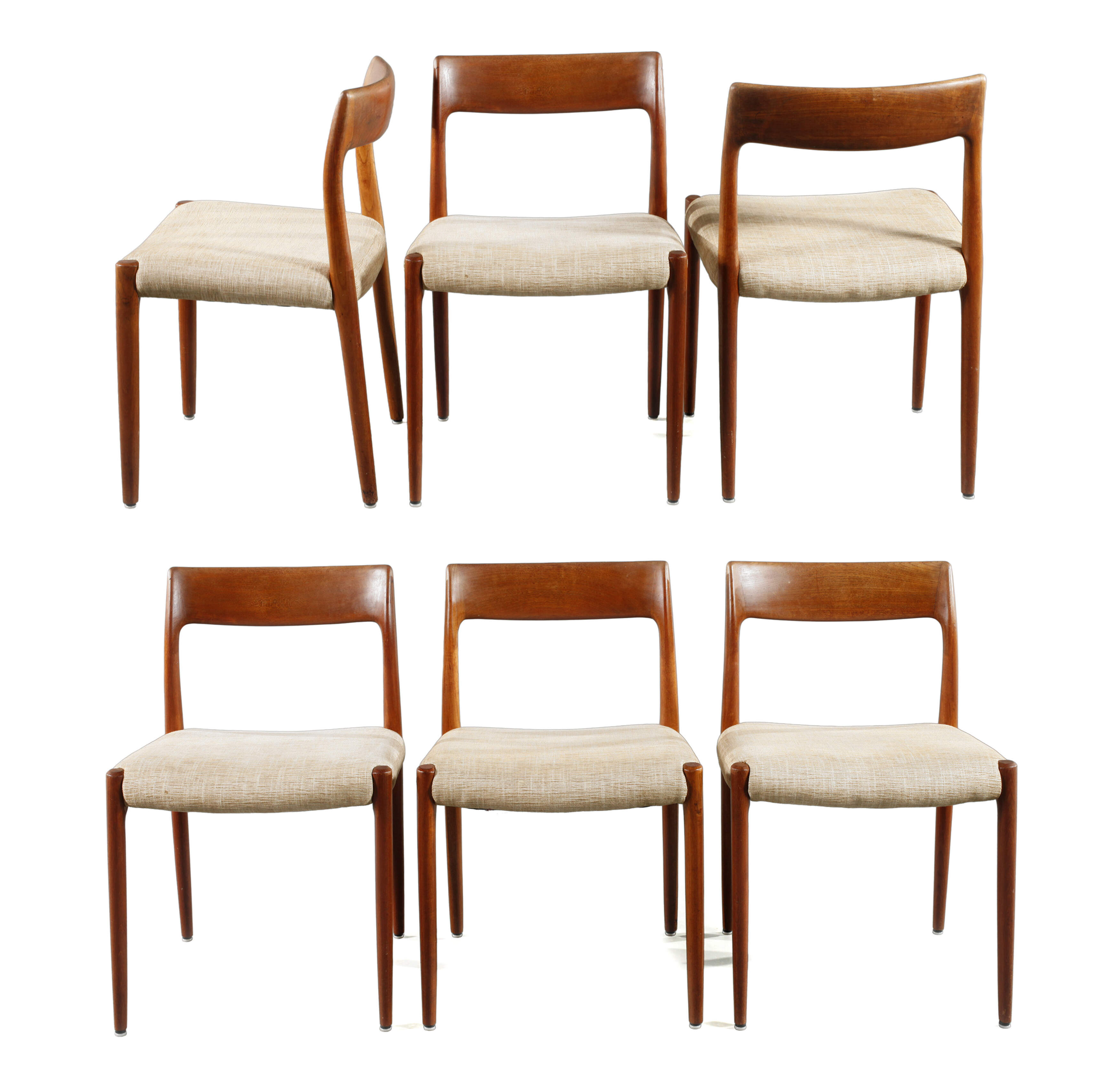 Niels Otto Møller, sechs Sidechairs