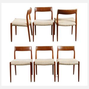 Niels Otto Møller, sechs Sidechairs