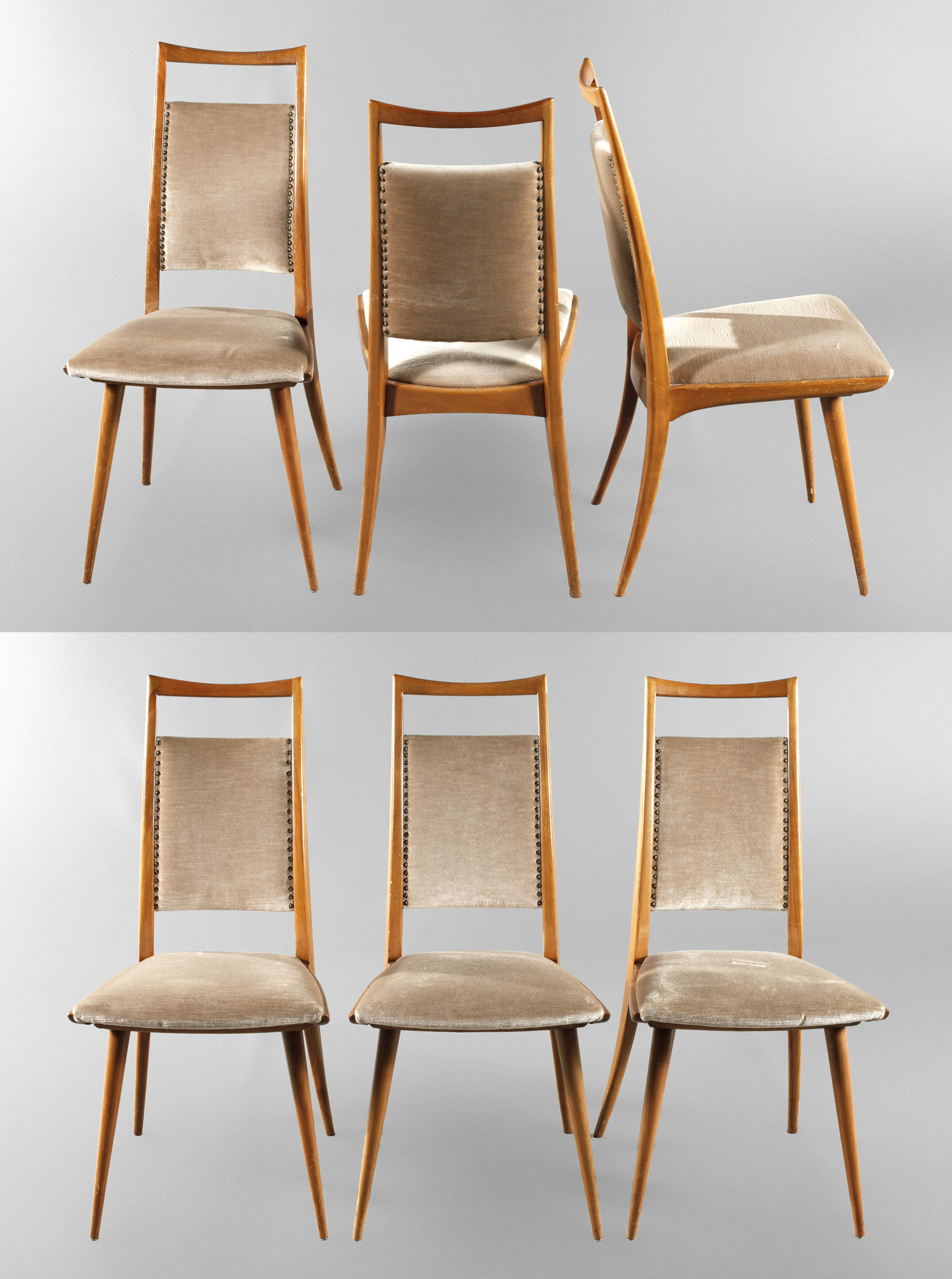 Ernst Martin Dettinger, sechs Esszimmerstühle