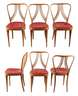 Sechs Esszimmerstühle Italien