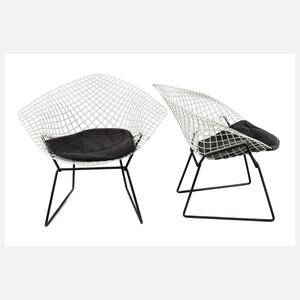 Harry Bertoia, Paar Diamond Chairs