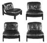 Carl Straub, vier Lounge Chairs