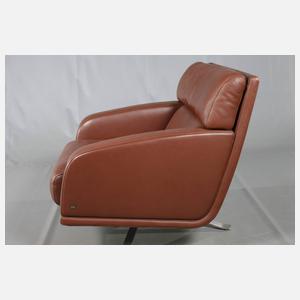 Rolf Benz, zwei Loungesessel und Ottomane