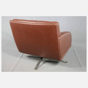 Rolf Benz, zwei Loungesessel und Ottomane