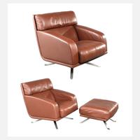 Rolf Benz, zwei Loungesessel und Ottomane111