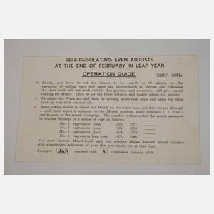 Klappzahlenuhr mit Kalender