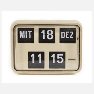 Klappzahlenuhr mit Kalender