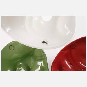 Venini Murano drei Masken mit Ständern