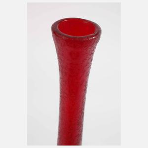 Murano Stangenvase Eisglas