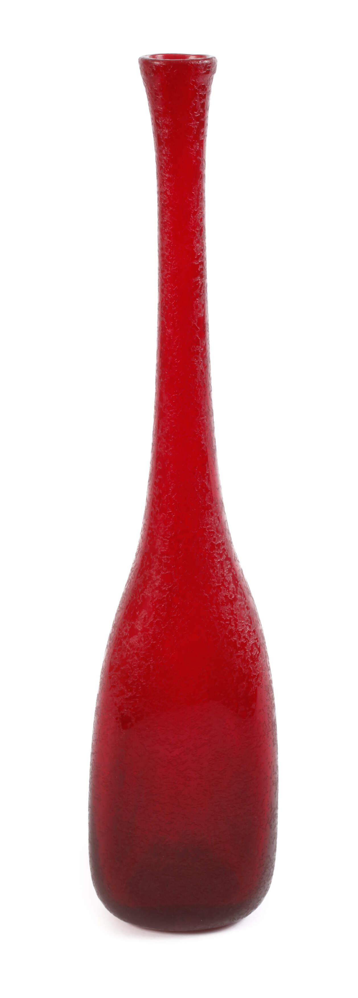 Murano Stangenvase Eisglas