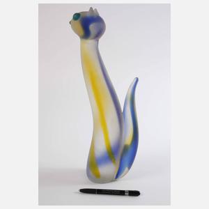 Murano große Katzenplastik