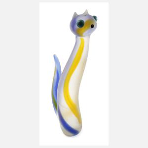 Murano große Katzenplastik