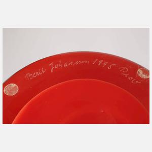 Berit Johansson, vier Kunstobjekte Studioglas