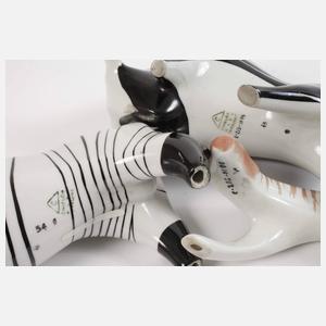 Cmielow Polen zwei Stiere und Tiger