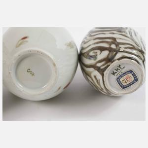 Fachschule Selb Konvolut Künstlervasen und Kannen