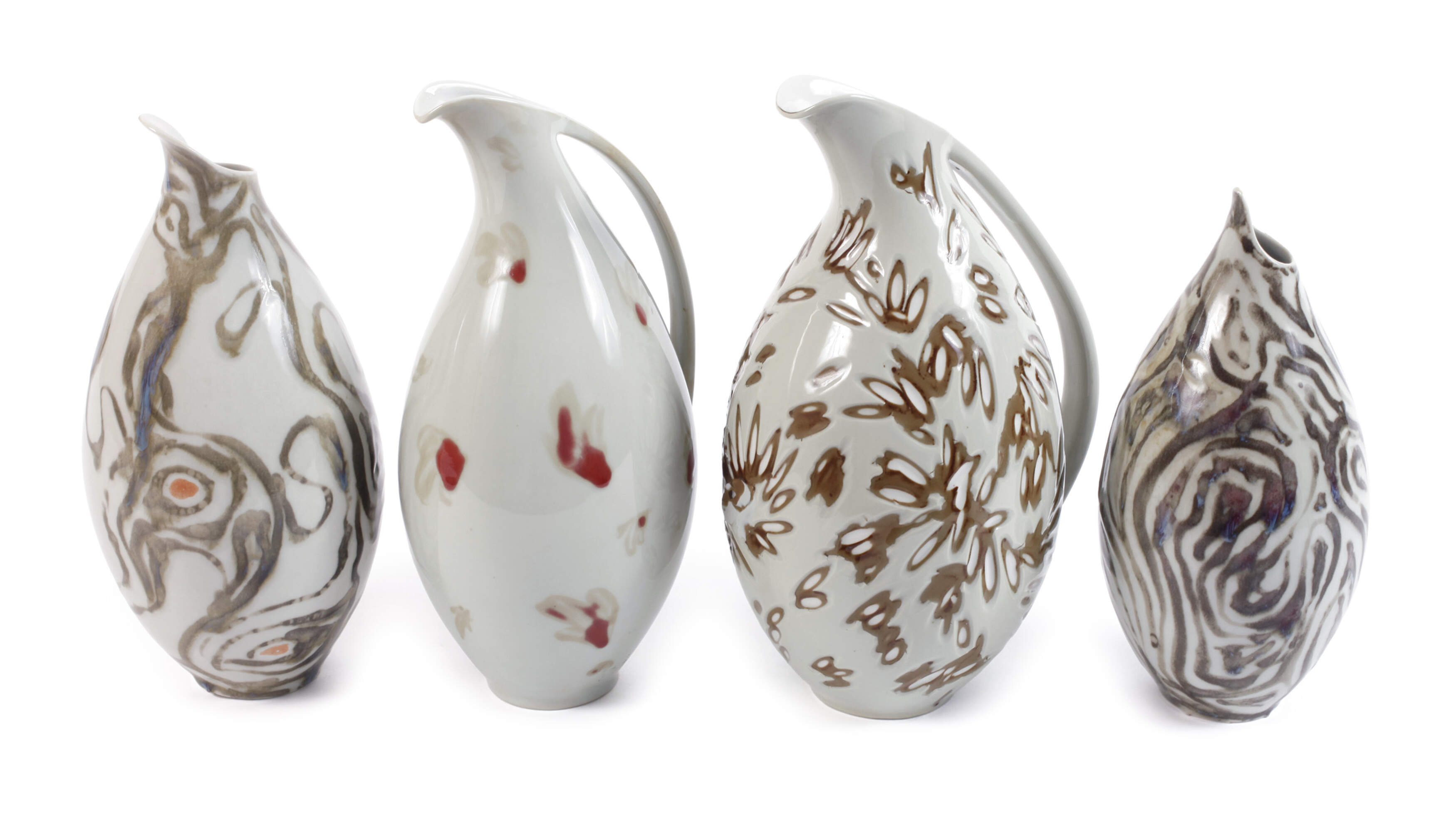 Fachschule Selb Konvolut Künstlervasen und Kannen