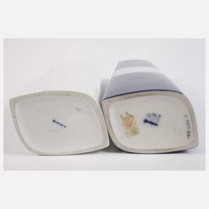 KPM Berlin Schale und zwei Vasen