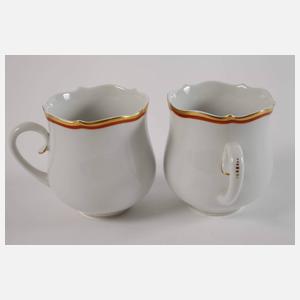 Meissen Speise- und Kaffeeservice "Korallenrand"