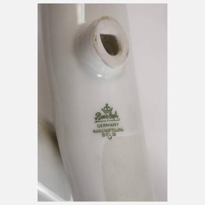 Rosenthal drei Zweihalsvasen und Vase "Landebahn"