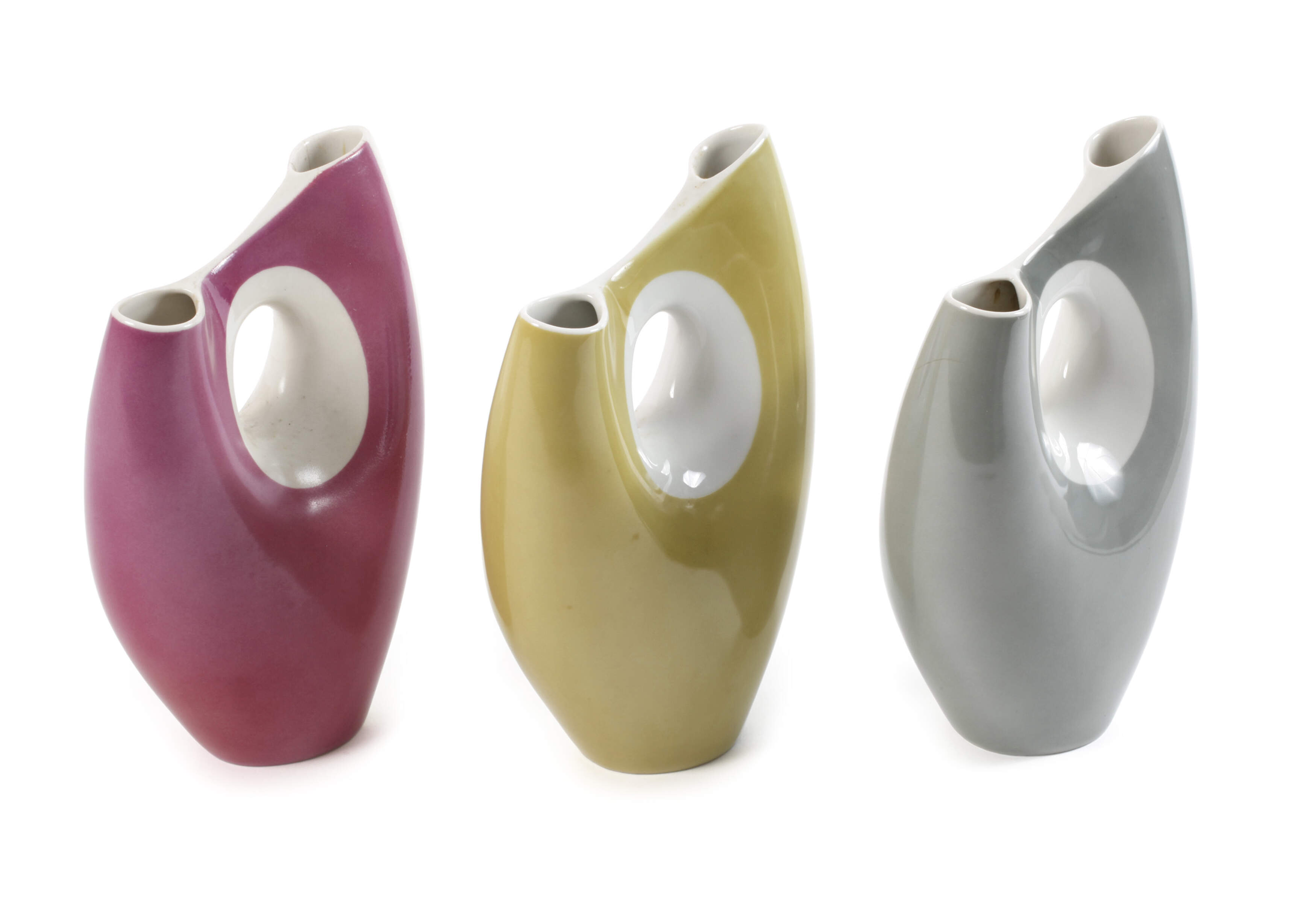 Rosenthal drei "Assymetrische Vasen"