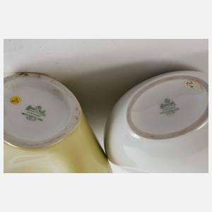 Rosenthal zwei "Kummetvasen" und "Palettenvase"