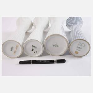 Rosenthal vier Trichtervasen "Akropolis"
