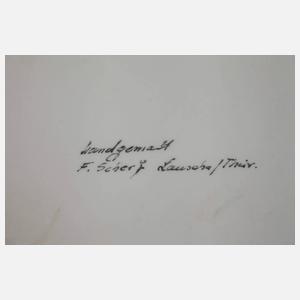 Bildplatte Flötenspieler bei Kerzenschein