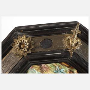 Capodimonte Bildtafel Heilige Familie mit Engeln