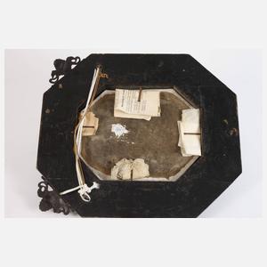 Capodimonte Bildtafel Adam und Eva im Paradies