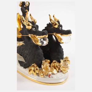 Capodimonte prunkvoller Tafelaufsatz