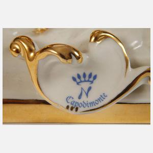 Capodimonte prunkvoller Tafelaufsatz