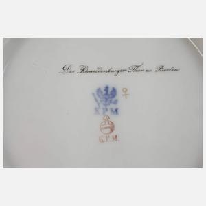 KPM Berlin Ansichtenteller Brandenburger Tor