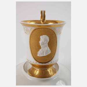 KPM Berlin Portraittasse Friedrich Wilhelm III.