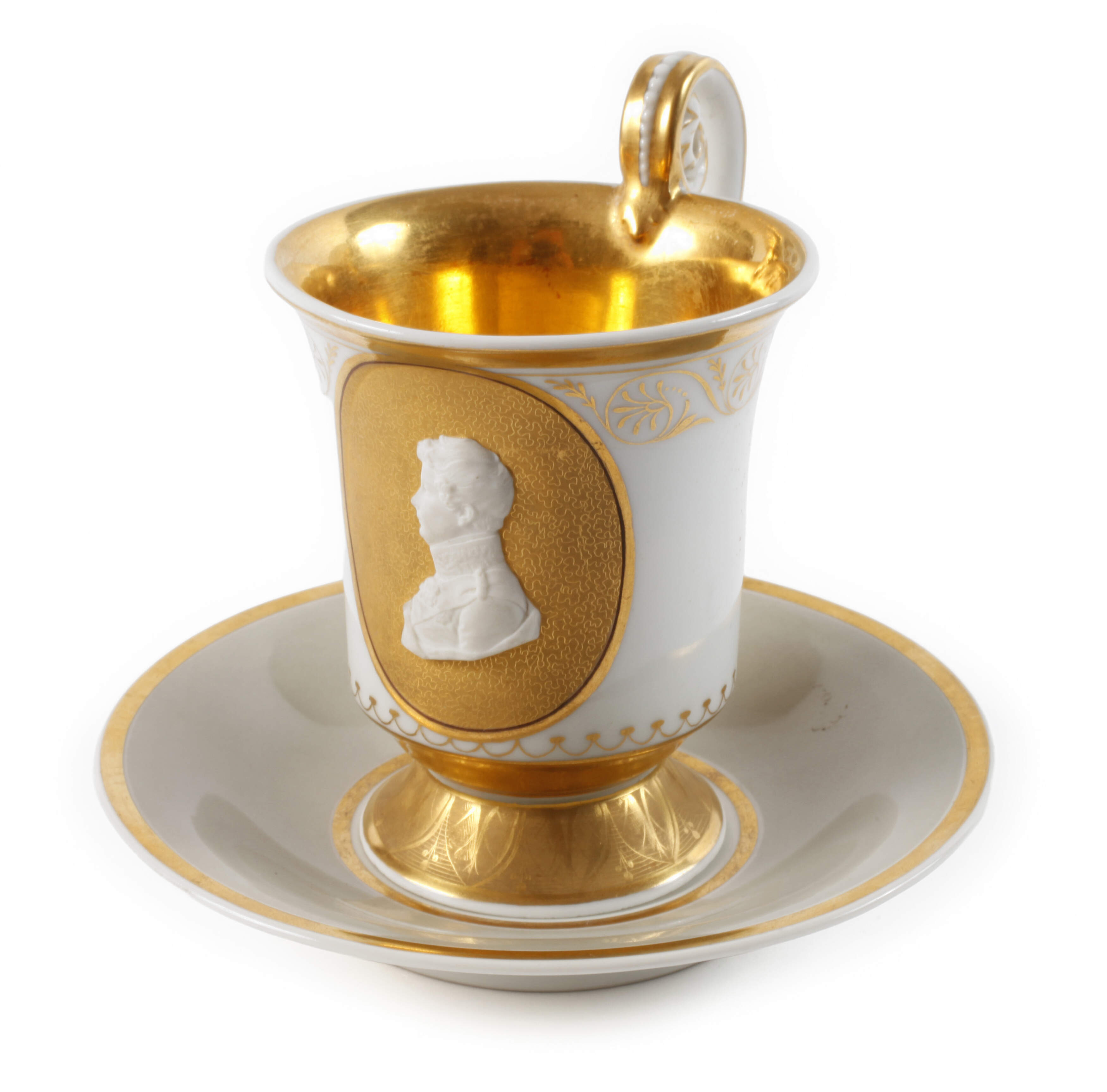 KPM Berlin Portraittasse Friedrich Wilhelm III.