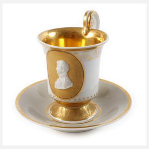 KPM Berlin Portraittasse Friedrich Wilhelm III.