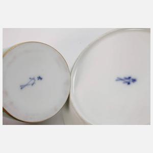 Meissen prunkvolle Deckeltasse Marcolinizeit