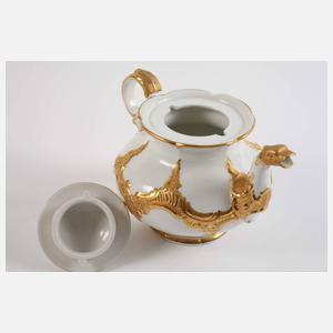 Meissen prunkvolle Teekanne "B-Form"