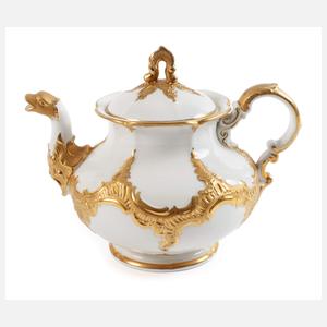 Meissen prunkvolle Teekanne "B-Form"