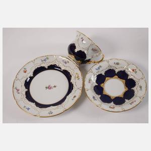 Meissen prunkvolles Kaffeeservice "B-Form"