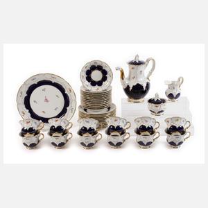 Meissen prunkvolles Kaffeeservice "B-Form"