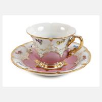 Meissen Prunktasse mit Untertasse "B-Form"111