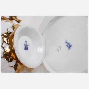 Meissen Prunktasse Muschelrelief