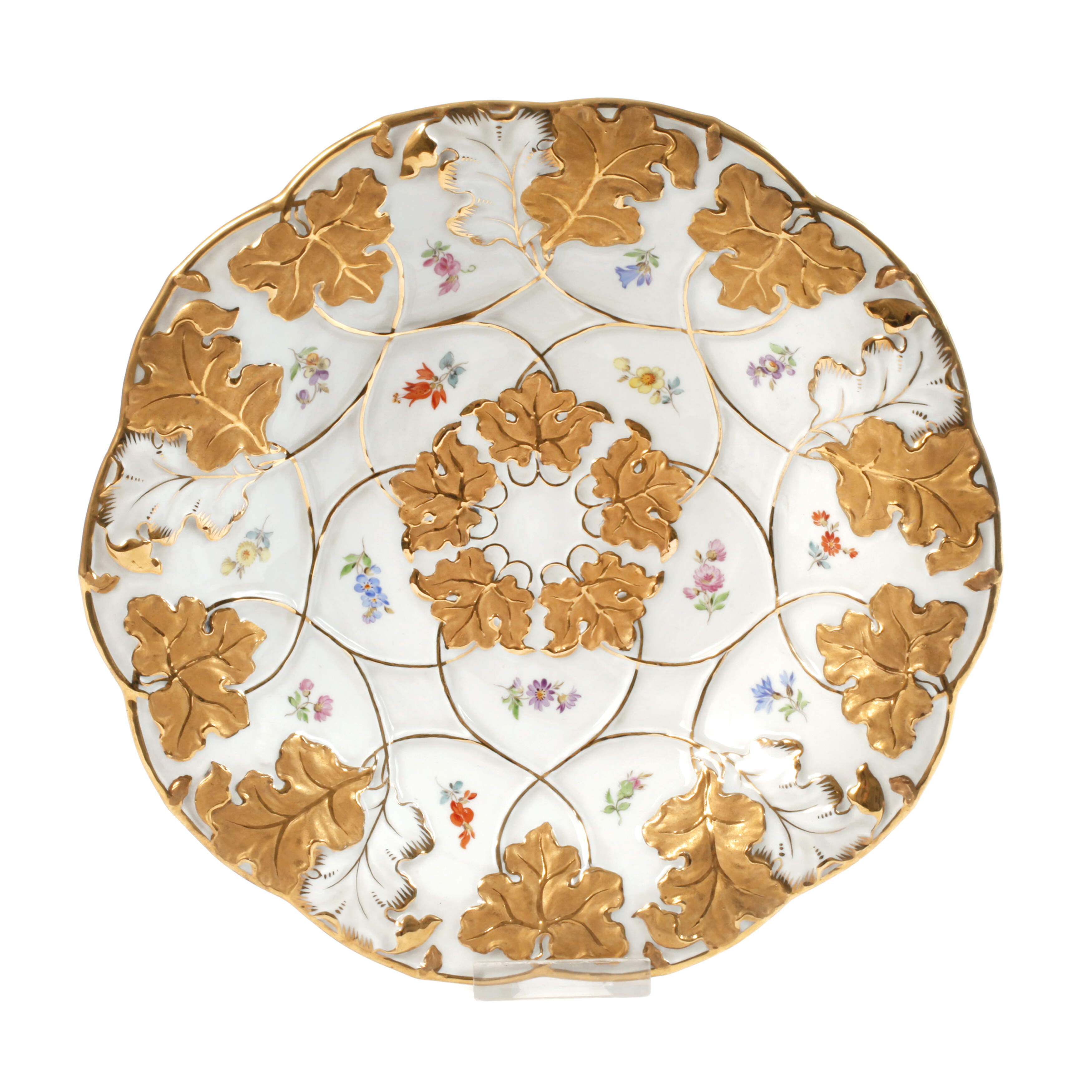 Meissen Prunkschale Streublümchendekor