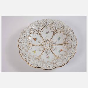 Meissen Prunkschale Streublümchendekor