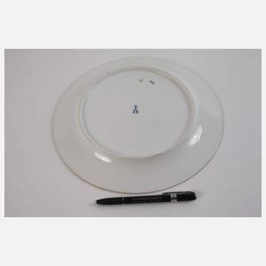 Meissen Zierteller Figurenmalerei und Blaufond