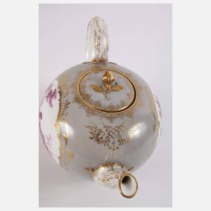 Meissen Teekanne Figurenmalerei